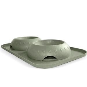 Natural PET SAFE RICE HULLdog feeders pet bowl set
